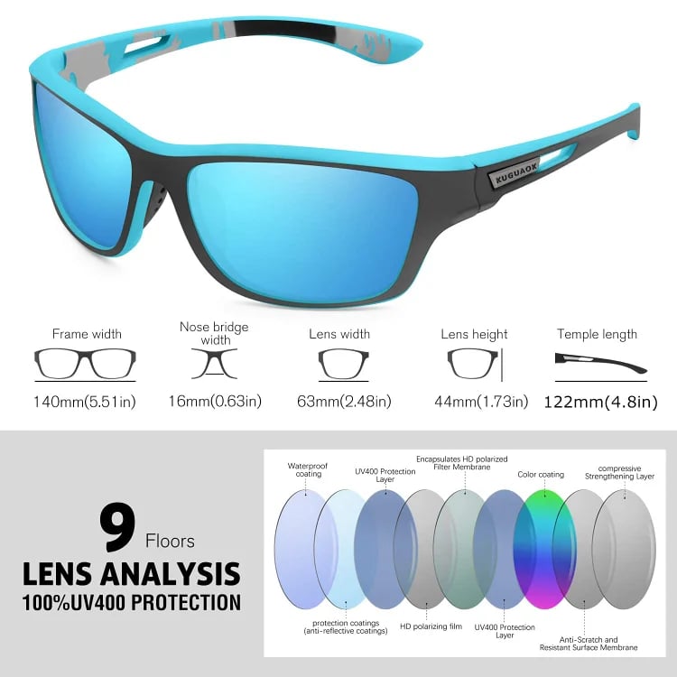 2026Men's Outdoor Sports Sunglasses with Anti-glare Polarized Lens