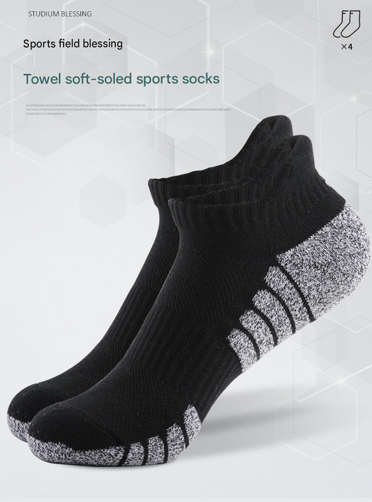 🔥70% OFF🏆Towel Soft-Soled Sports Ankle Socks 3 Pairs Pack🔥