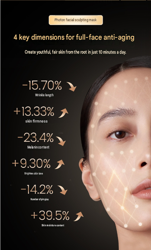 🔥🔥Final 3 Hours: 70% OFF🏆LED Red Light Beauty Mask