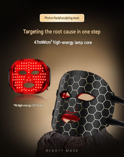 🔥🔥Final 3 Hours: 70% OFF🏆LED Red Light Beauty Mask