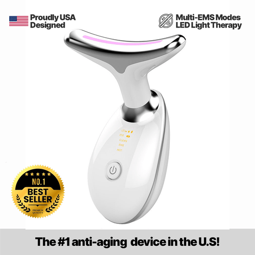 RED LIGHT THERAPY FACE NECK LIFT WRINKLE REMOVER TIGHTEN MASSAGER