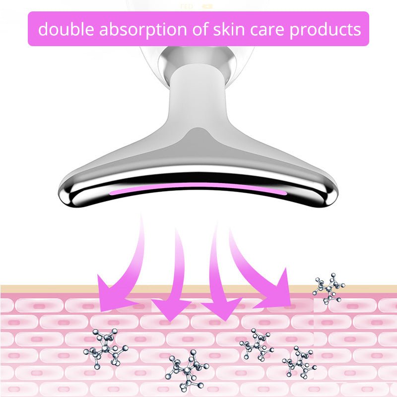 RED LIGHT THERAPY FACE NECK LIFT WRINKLE REMOVER TIGHTEN MASSAGER